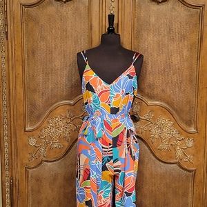 Put in Print Tropical Jumpsuit Vici Aakaa